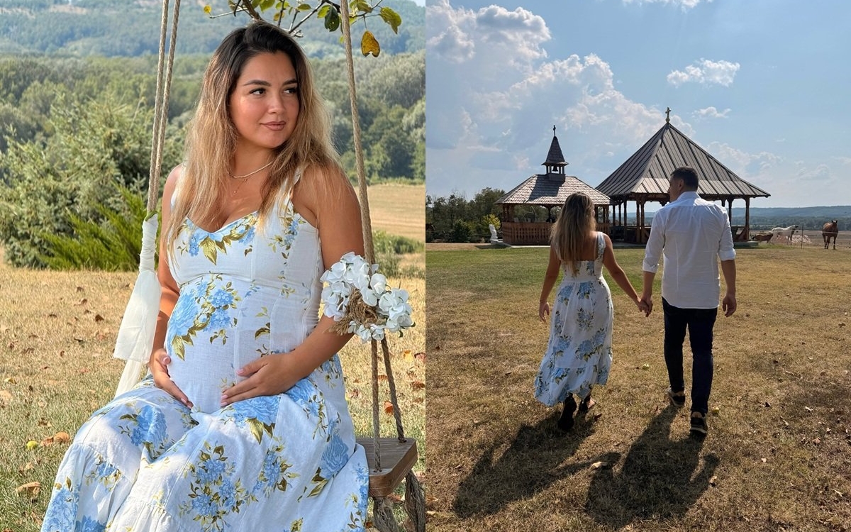 Primele imagini oficiale cu burtica de gravidă a Ilincăi Simion. Unde s-a fotografiat alături de George Simion