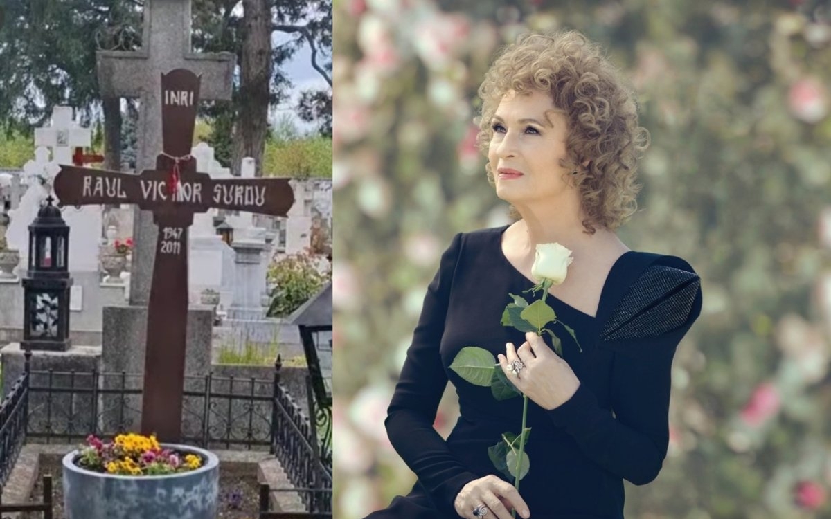 Cum arată acum mormântul lui Victor Surdu, fostul soț al Angelei Similea, după ce a fost renovat de fiul ei din America