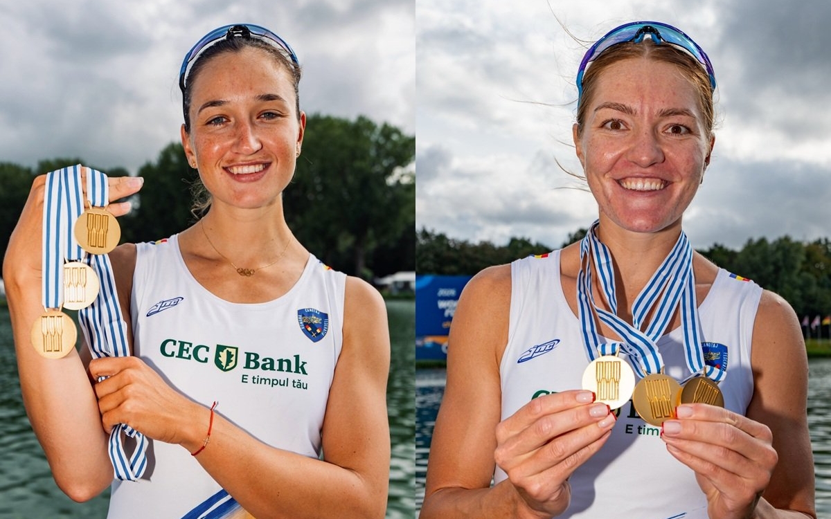 Istorie la Campionatele Mondiale de la Amsterdam. Româncele noastre, Adriana Adam și Simona Radiș, au adus acasă 3 medalii de aur