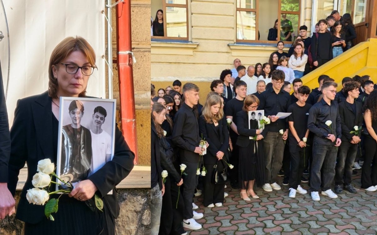 Clopoțelul începutului de an școlar a sunat fără Alex și Rareș. Durere sfâșietoare la Colegiul Național „Nicu Gane” Fălticeni, unde învățau elevii morți în accidentul din Fântâna Mare