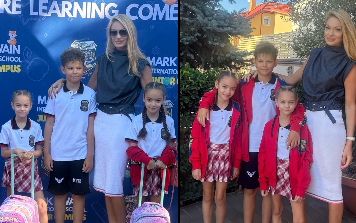 Cristi Borcea și Valentina Pelinel, investiție uriașă în educația copiilor. Cât costă școala și ce ghiozdane au gemenele lor
