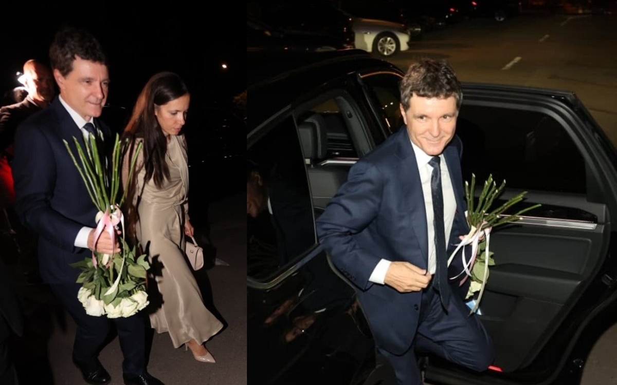 Nicușor Dan și Mirabela Grădinaru, apariție elegantă la nunta lui Alexandru Nazare. Ce mesaj le-a transmis președintele mirilor