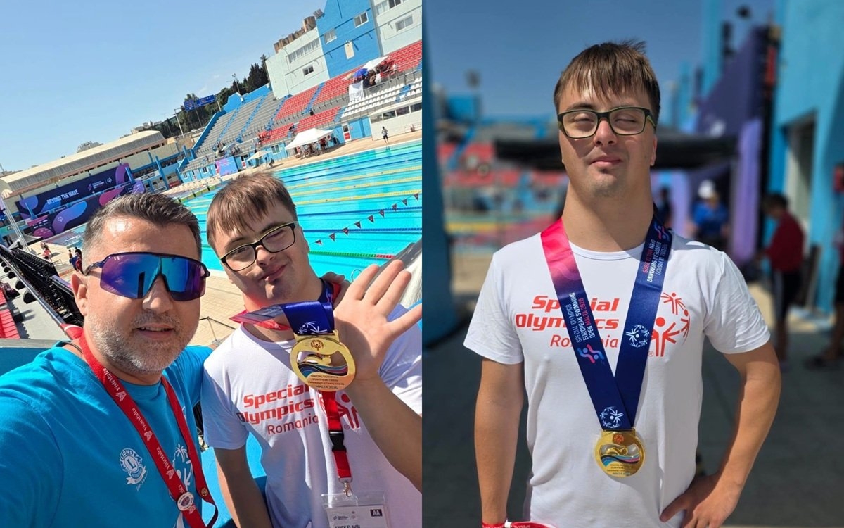 Erick Sabău, un exemplu de curaj și perseverență! A adus acasă două medalii de aur la Special Olympics Malta
