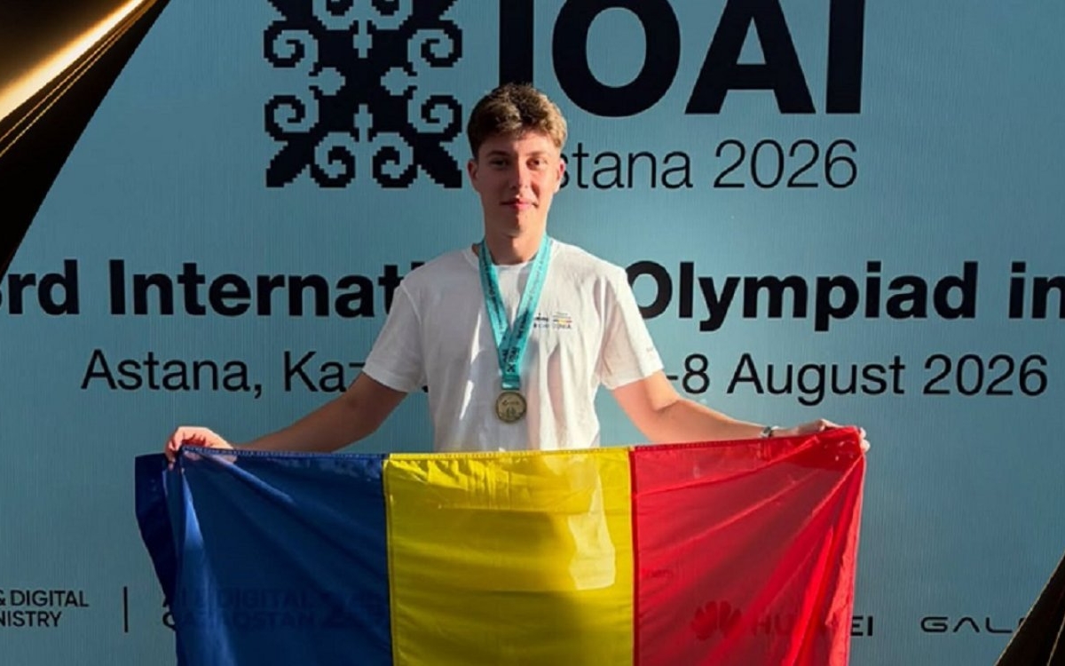 Copiii României se fac auziți peste hotare! Alexandru, un tânăr din Constanța, a adus acasă medalia de aur la Olimpiada Internațională de Inteligență Artificială
