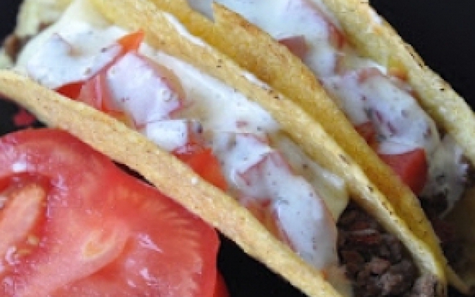 Taco cu brie si carne de vita