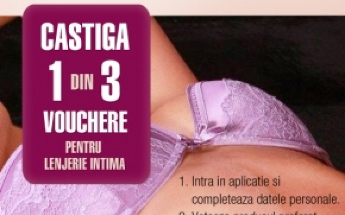 Castiga unul dintre cele trei vouchere pentru lenjerie intima, oferite de Lingerie Boutique