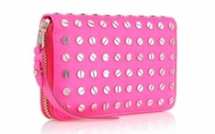 Castiga un portofel din piele, semnat Alexander McQueen