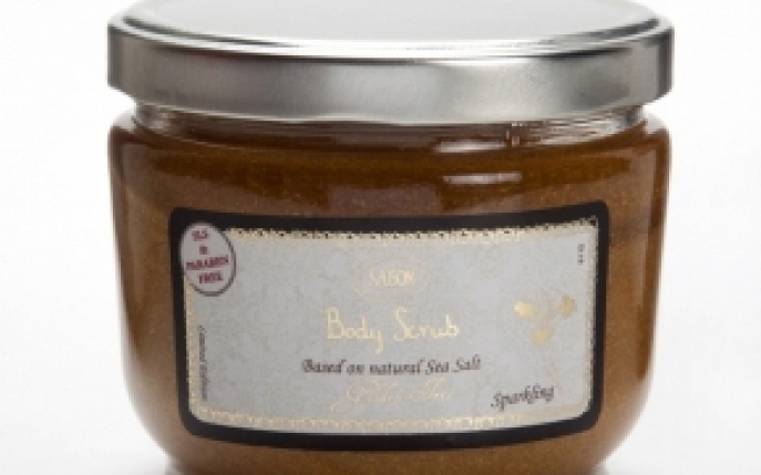 Castiga exfoliante Golden Iris de la SABON!