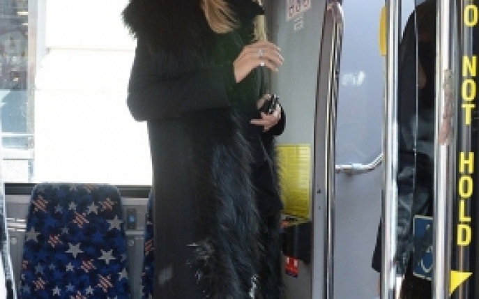 Moment jenant: Heidi Klum nu incape in autobuz