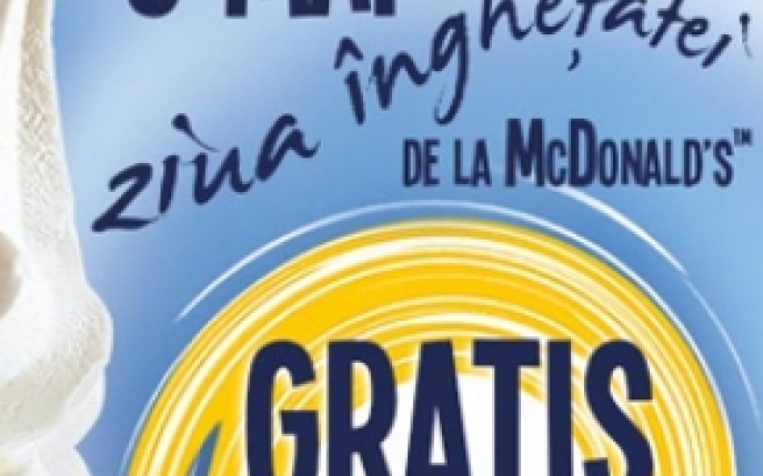 Pe data de 6 mai sarbatorim Ziua Inghetatei de la McDonalds