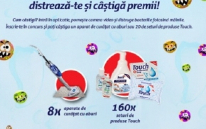 Distruge bacteriile cu Touch, distreaza-te si castiga premii!