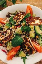Halloumi cu avocado