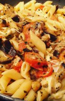 Paste vegetariene cu halloumi