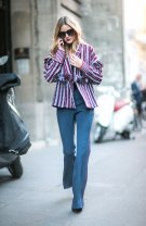 Pantaloni evazați și un sacou deosebit