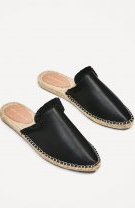 Espadrile din piele tip șlapi Zara