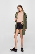 Pantofi bloc cu ținte și broderie Pull&Bear