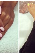 Roz și galben deschis