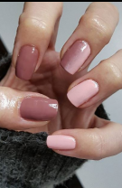 Ombre nude și roz