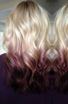 Reverse balayage roșcat