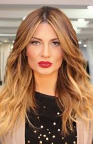 Castaniu roșcat spre blond deschis