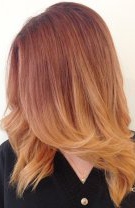 Blond roșcat ombre