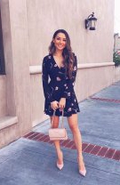 Rochie parte peste parte cu print floral