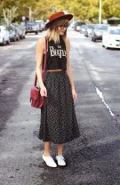 Fustă midi + crop top