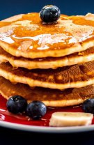 Clătite americane cu afine și banane