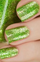 Verde cu sclipici
