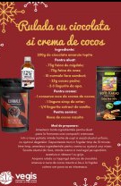 Ruladă cu ciocolată și cremă de cocos