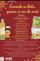 Sarmale cu linte, quinoa și sos de roșii