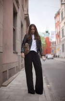 Pantaloni clasici foarte lungi