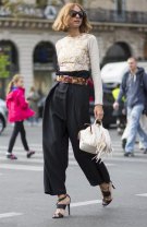 Pantaloni cu talie încrețită