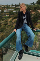 Jeans cu tricou rock