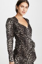 Rochie fumurie cu imitație blană de jaguar