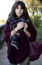 Pulover oversized vișiniu