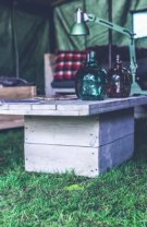 Camping în sufragerie