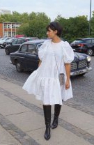Rochie albă oversized