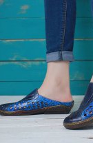 Espadrile din piele cu găurele