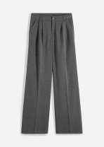 Pantaloni largi cu pense