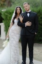 Primele imagini de la nunta Alinei Eremia. Mirele a purtat un costum clasic, elegant