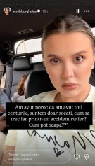 Emily Burghelea a fost implicată într-un nou accident, la un de când a fost la un pas de moarte. "Noroc că am avut toți centurile". Fosta asistentă TV se află în Hong Kong, la un centru de recuperare postpartum