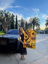 Irina Columbeanu a dat lovitura pe plan financiar. Ce sumă uriașă a primit pentru un tablou pictat de ea la 8 ani. Acum are 18 ani