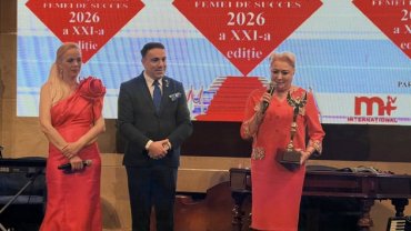 Viorica Dăncilă, cea mai de succes femeie a anului 2026? A fost premiată în cadrul unui eveniment susținut de Ministerul Culturii. În prezent este reprezentantul casei Româno-Chineze