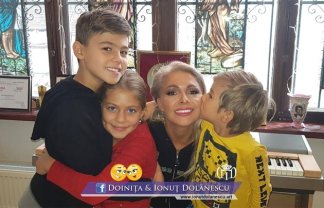 Imagine rară cu cei trei copii ai lui Ionuț Dolănescu. Cât de mari și frumoși au crescut. Iancu Nicolae are 12 ani