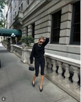 Pantaloni capri cu pantofii perfecți