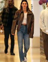 Kendall Jenner Street Style: Oversized trend