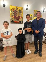 Daniel Buzdugan, impresionat de Maica Olimpiada de la Mănăstirea Copou: „Mărunțică în fața oamenilor, dar foarte mare în fața lui Dumnezeu” . A fost la mănăstire cu fiul său