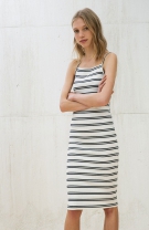 Rochie cu dungi Bershka