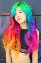 Rainbow hair